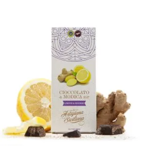Cioccolato di Modica a Limone e Zenzero 100 gr