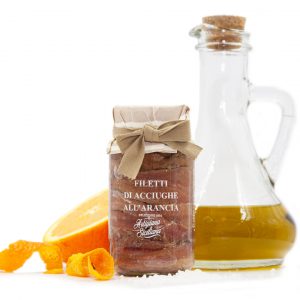 Filetti di Acciughe all'Arancia 140 gr