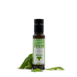 Olio Evo al Basilico in Bottiglia 100 ml